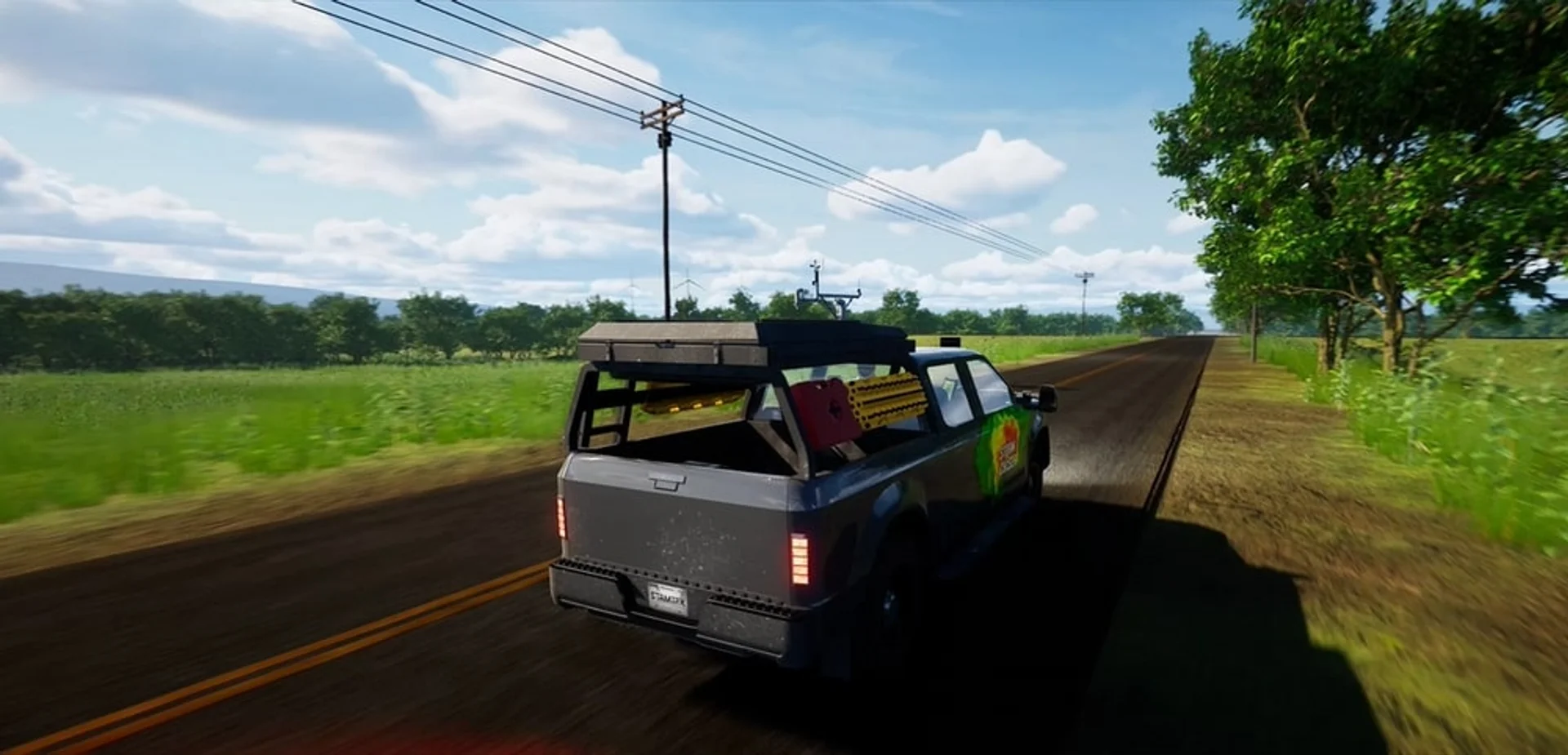 Tornado Emergency gameplay — third person view